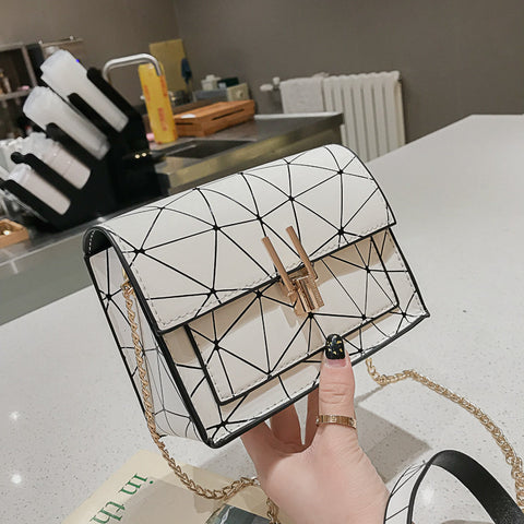 Stone Pattern PU Leather Crossbody Bags For Women 2020 Small Totes With Metal Handle Lady Shoulder Messenger Bag Handbags