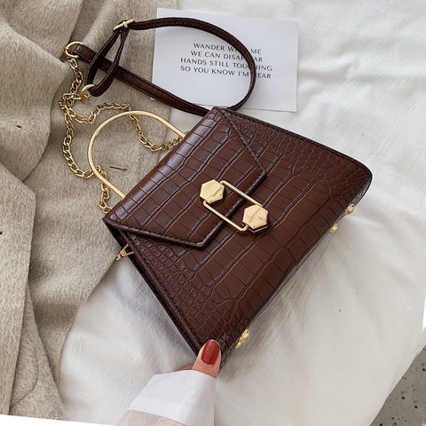 Mini Leather Crossbody Bags For Women 2020 Green Chain Shoulder Messenger Bag Lady Travel Purses and Handbags  Cross Body Bag