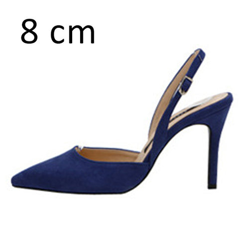 Women Pumps Sexy Summer Shoes High Heels Brand Woman Party Shoes Slingback Pointed Toe Buckle Strap Female Dress Shoes Plus Size